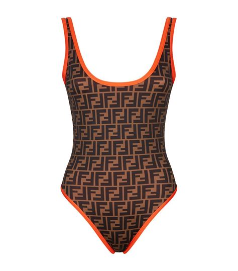 fendi women's tech logo two-piece swimsuit|fendi bathing suits.